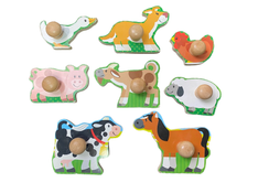 secondhand Melissa & Doug Jumbo Knob Puzzle