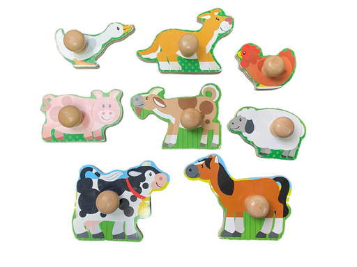 secondhand Melissa & Doug Jumbo Knob Puzzle