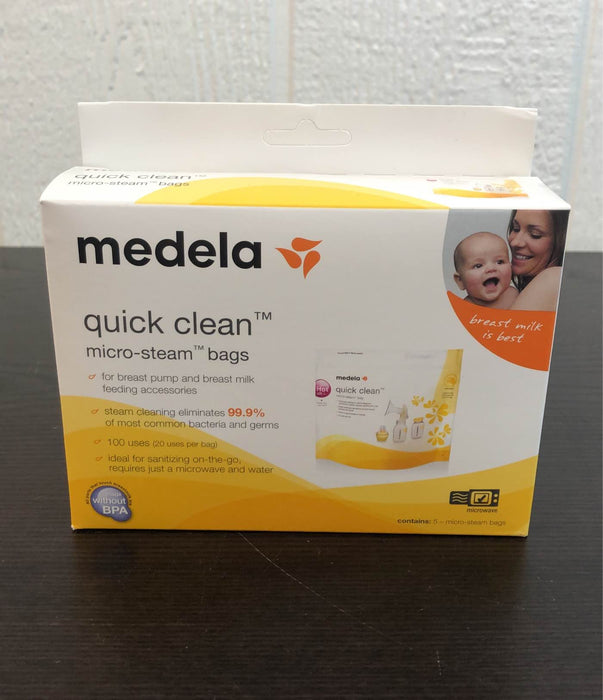 Shop Medela Quick Clean Micro Steam Bags, Box of 5, 2Pk at GoodBuy Gear