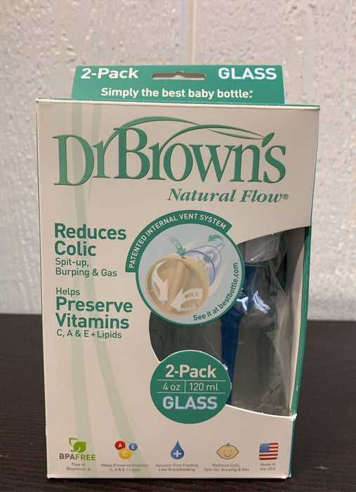 Shop Dr. Brown's Options+ Anti Colic Wide Neck Glass Bottles 2-Pack at GoodBuy Gear