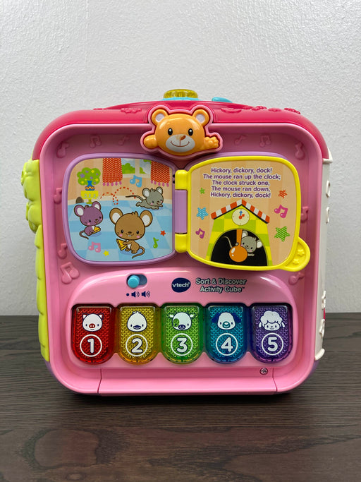 secondhand VTech Sort And Discover Activity Cube