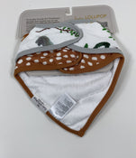 secondhand LouLou Lollipop Muslin Bandana Bibs, 2 Pack, Safari Jungle