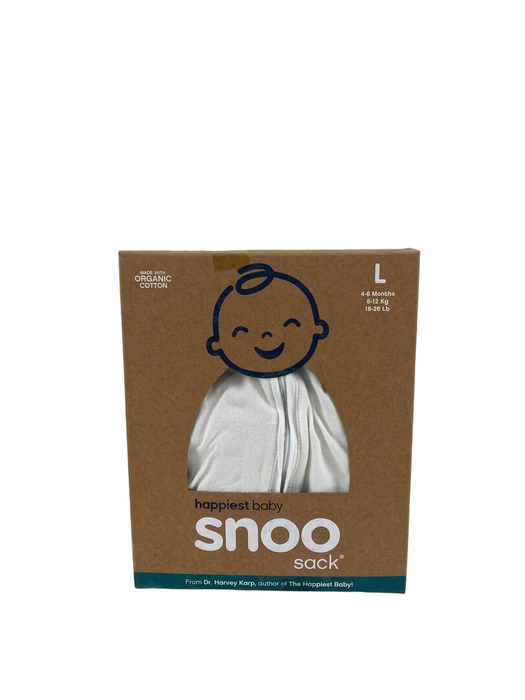 used Happiest Baby SNOO Sack, Large (18-25 lbs), Ivory