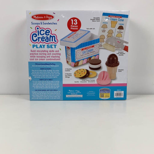 secondhand Melissa & Doug Scoops And Sandwiches Ice Cream Play Set