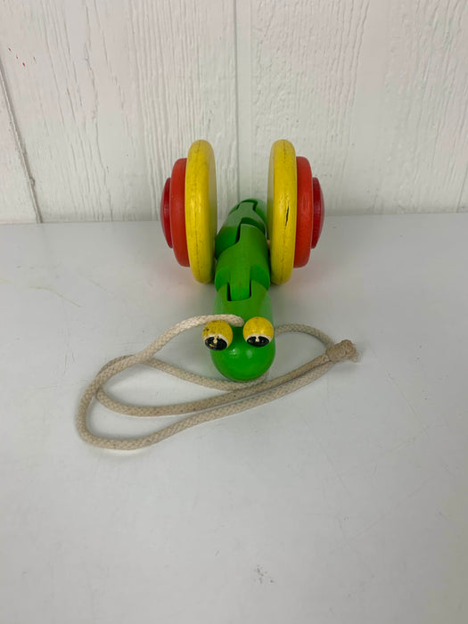 secondhand Plan Toys Pull Along Snail