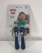 Shop OXO Tot Silicone Spoons, Navy at GoodBuy Gear