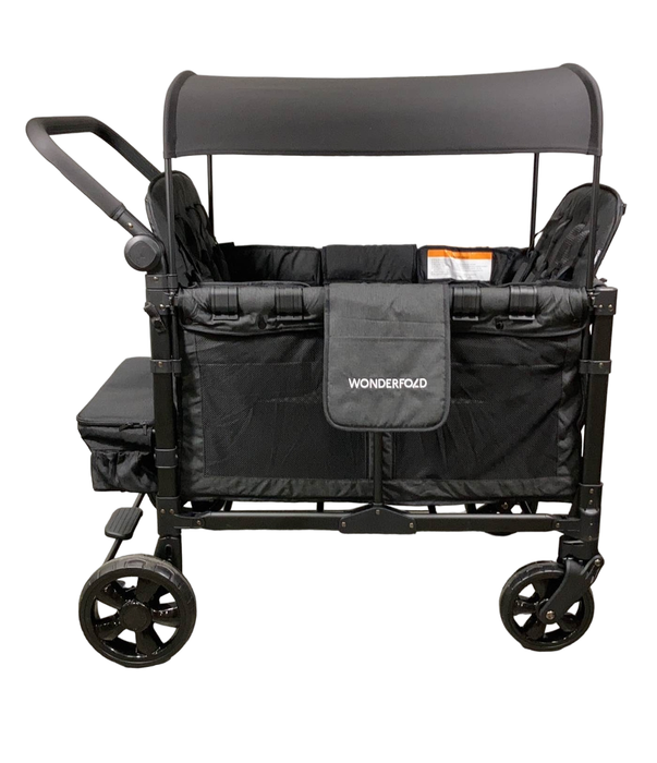 secondhand Wonderfold W4 Elite Stroller Wagon, 2023, Volcanic Black