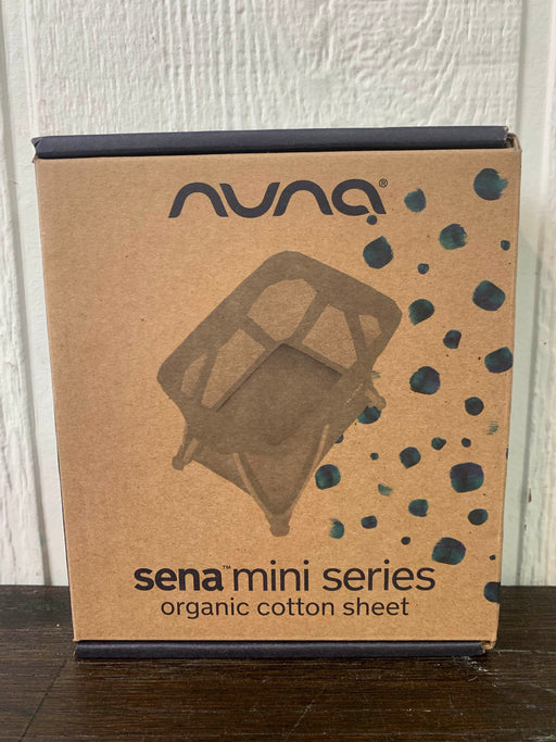 used Nuna Sena Mini Organic Sheet, White