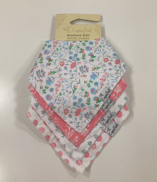 used Copper Pearl Bandana Bibs, Claire Set