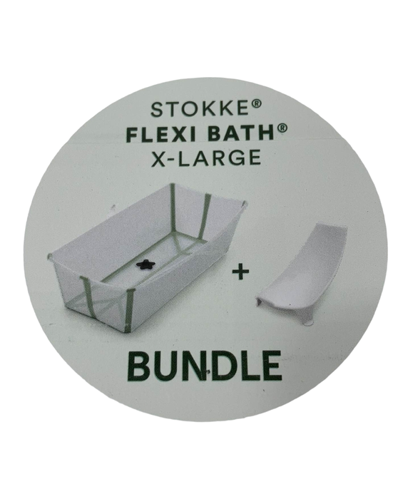 secondhand Stokke Flexi Bath Bundle Pack, Transparent Green, Large