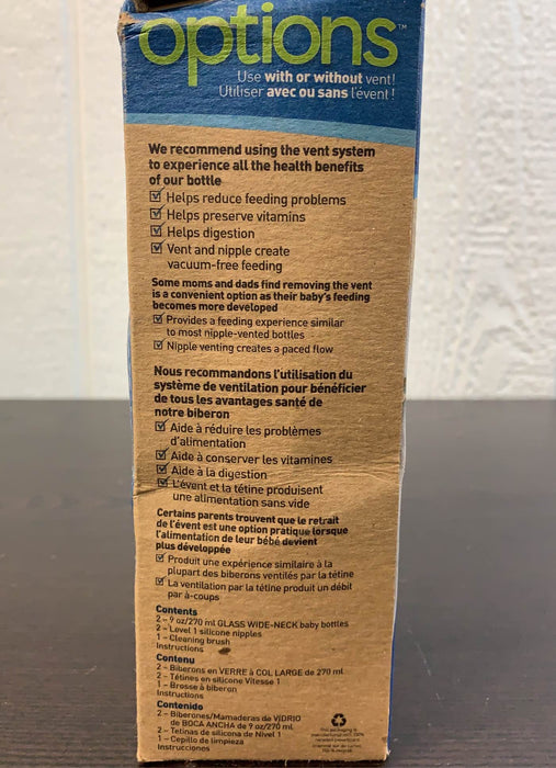 Shop Dr. Brown's Options+ Anti Colic Wide Neck Glass Bottles 2-Pack at GoodBuy Gear