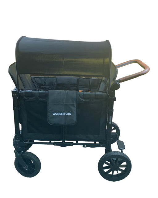 secondhand Wonderfold W2 Luxe Multifunctional Double Stroller Wagon, Volcanic Black, 2023