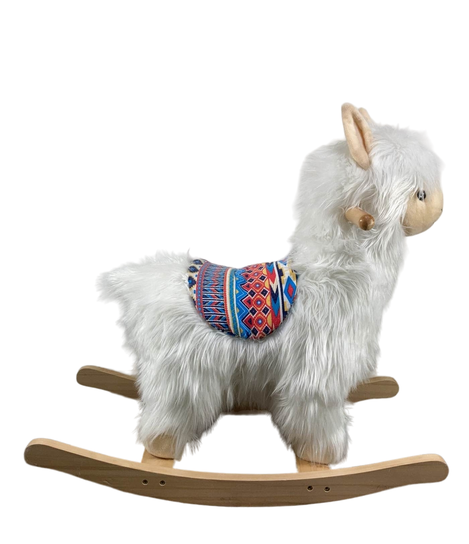 Qaba Kids Plush Ride On Rocking Animal, Llama — GoodBuy Gear