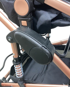 secondhand Kikkaboo Amaia 3-in-1 Transformable Seat Stroller, Black Rose Gold