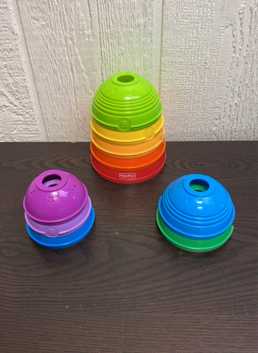 secondhand Fisher Price Brilliant Basics Stack And Roll Cups