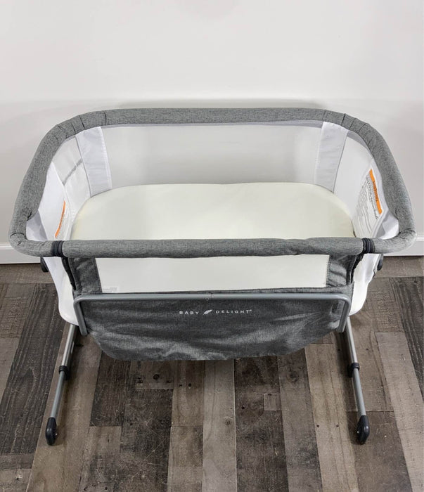 secondhand Baby Delight Beside Me Dreamer Bassinet & Bedside Sleeper, Charcoal Tweed