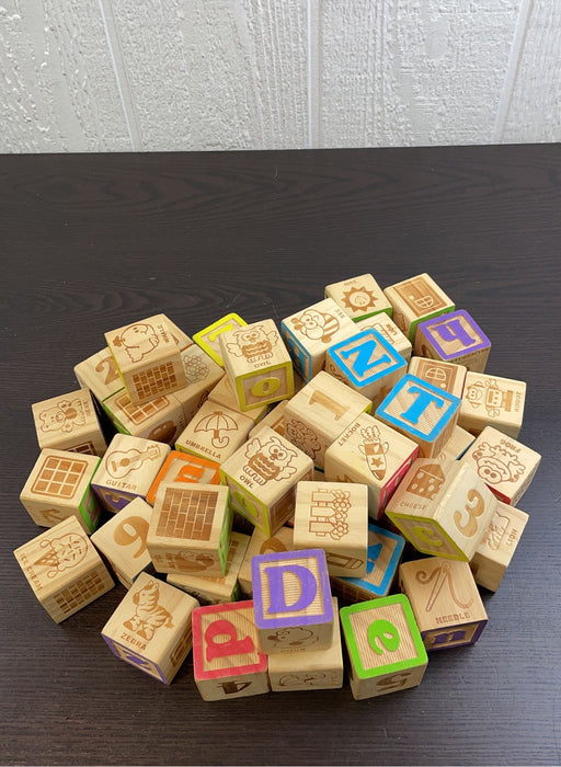 secondhand BUNDLE Wooden Alphabet Blocks