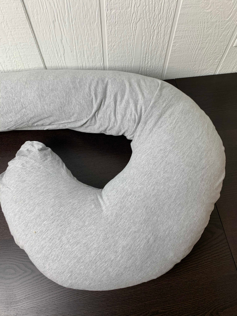 Leachco Snoogle Total Body Pillow, Jersey Grey