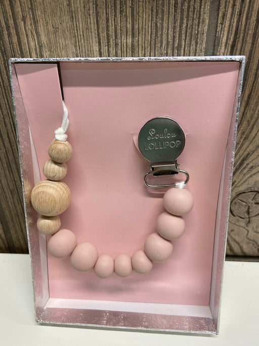 Shop LouLou Lollipop Pacifier Clip, Dusty Rose at GoodBuy Gear