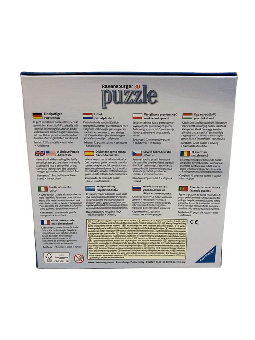 secondhand Ravensburger The Good Dinosaur 3D Puzzle Ball, 72 Pieces