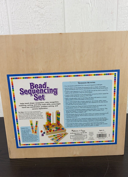 secondhand Melissa & Doug Bead Sequencing Set