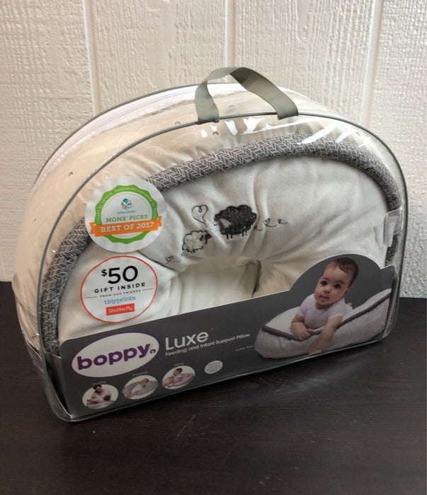 Shop Boppy Luxe Feeding and Infant Support Pillow, Sherpa Sheep at GoodBuy Gear