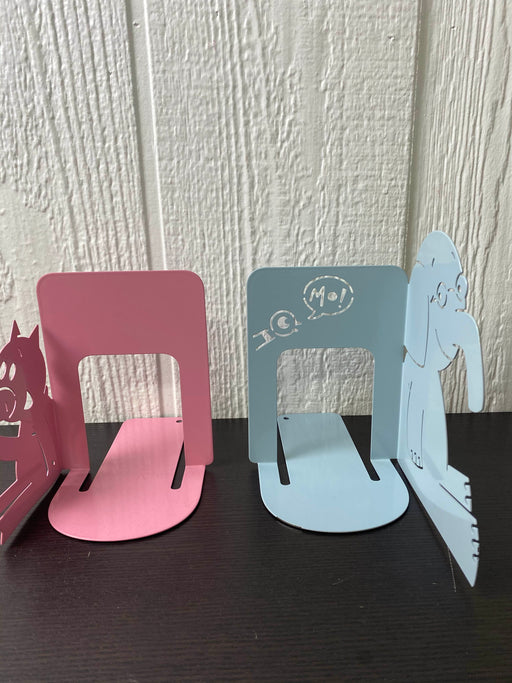 secondhand YOTTOY Mo Willems Elephant & Piggie Metal Bookends