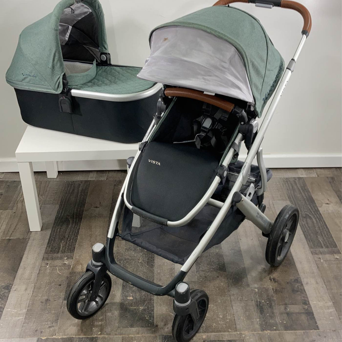 uppababy emmett UPPAbaby VISTA Stroller, 2019, Emmett (Green Melange)
