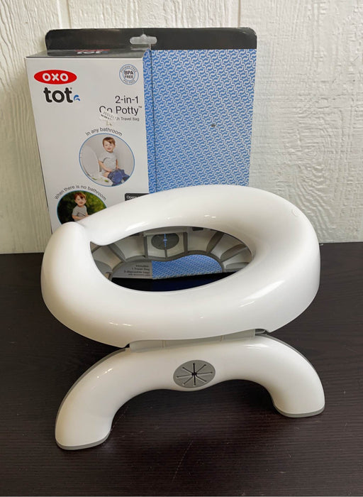 secondhand OXO Tot 2-in-1 Go Potty, With replacement bags