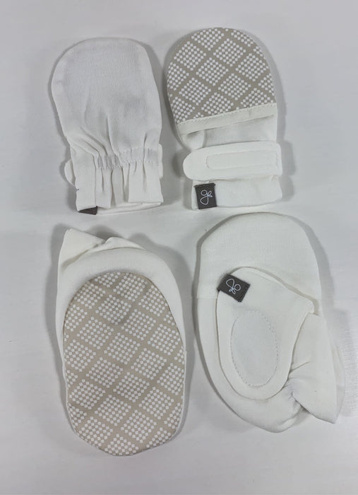 Shop Goumikids Mitts + Boots, Desert Mist, 0-3 Months at GoodBuy Gear