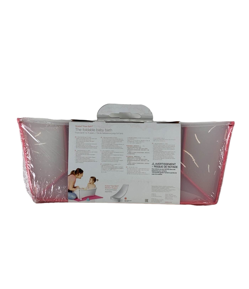 secondhand Stokke Flexi Bath Foldable Baby Bathtub, Transparent Pink, Regular