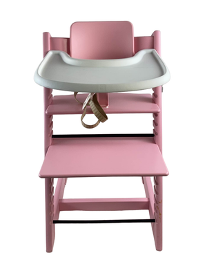 Stokke Tripp Trapp High Chair with Baby Set and Tray Serene Pink