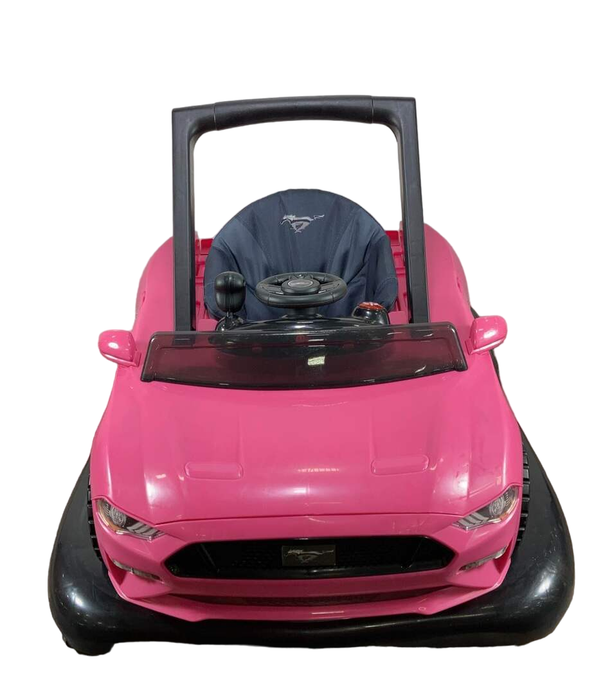 Bright Starts Ways To Play 4-In-1 Baby Activity Walker, Ford Mustang Pink