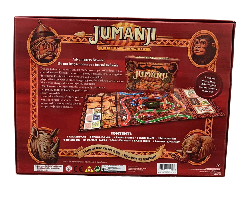 secondhand Cardinal Jumanji Board Game