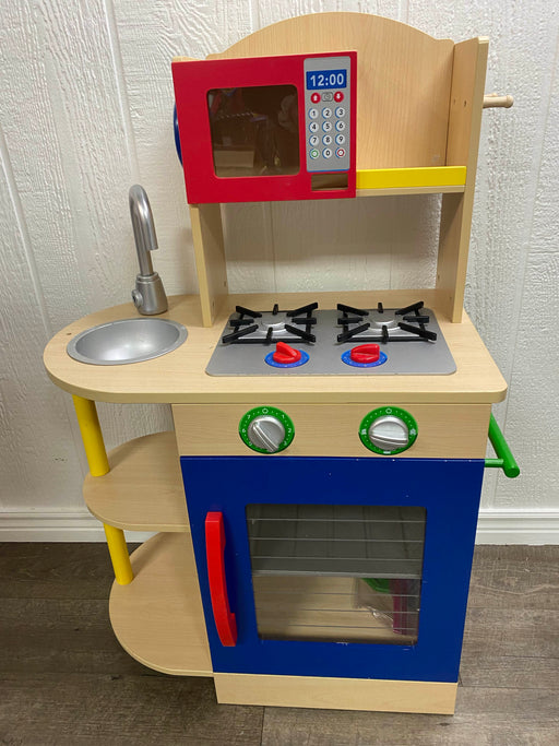 used KidKraft Colorful Wooden Play Kitchen