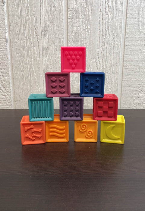 secondhand B. toys One Two Squeeze Blocks