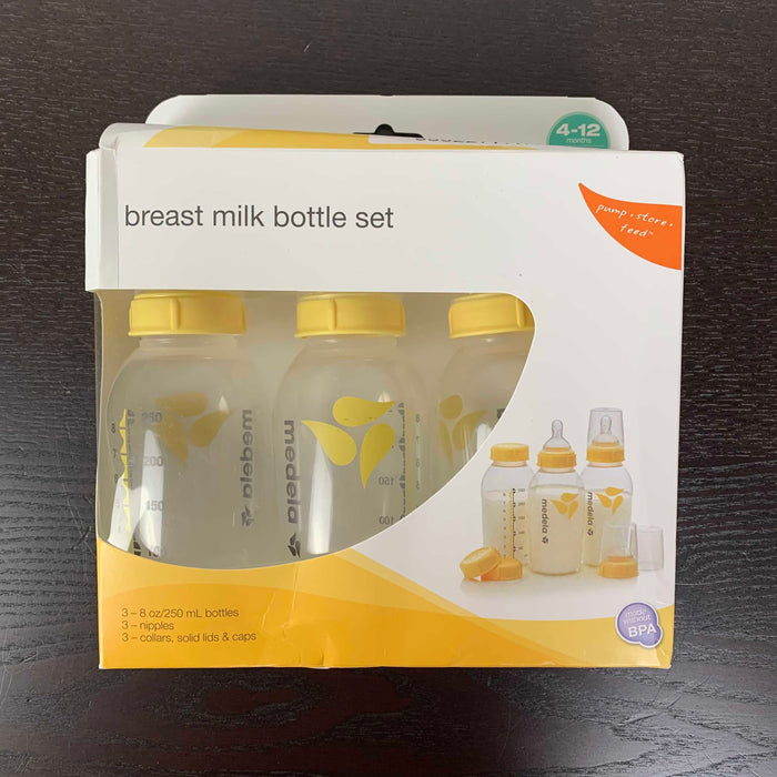 used Medela Breastmilk Bottle Set