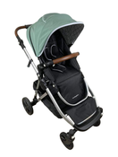 used Mockingbird Single to Double Stroller, 2022, Silver with Penny Leather, Windowpane, Sage