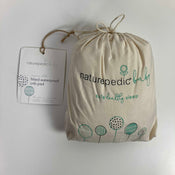 secondhand Naturepedic Organic Cotton Waterproof Fitted Crib Pad