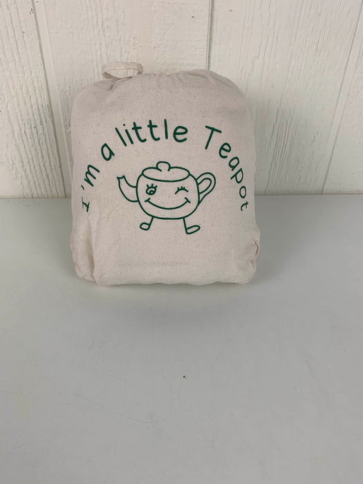 used I’m A Little Tea Pot GOTS Organic Cotton Crib Mattress Pad Protector