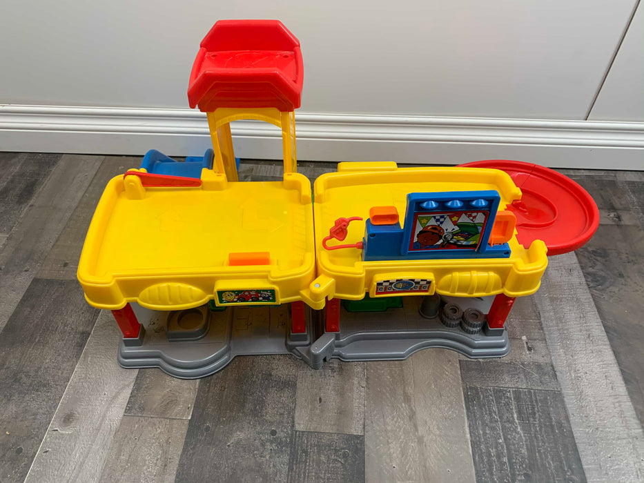 secondhand Fisher Price Little People Ramps Around Garage