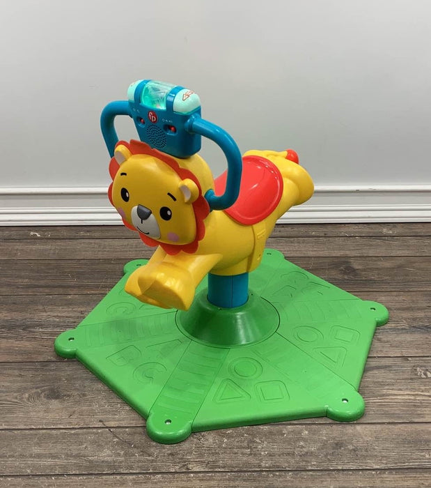 secondhand Fisher Price Spin And Bounce, Lion