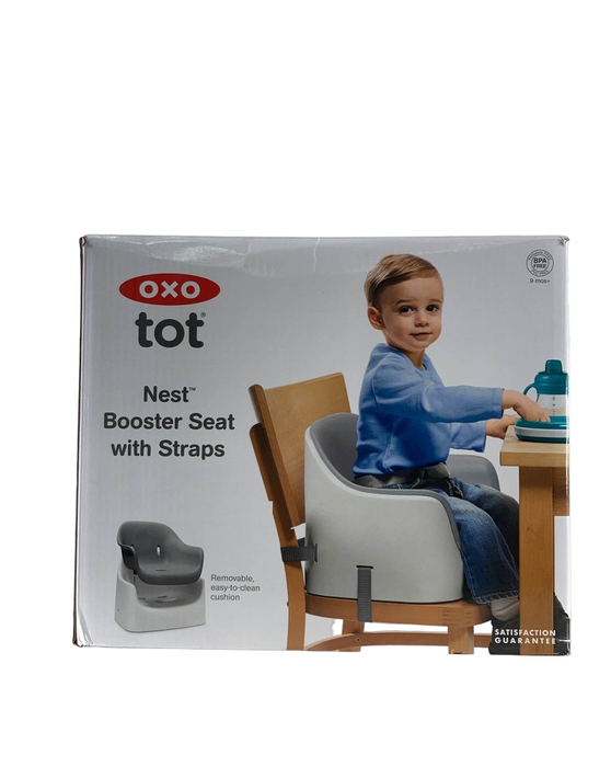 used OXO Tot Nest Booster Seat With Straps, Taupe