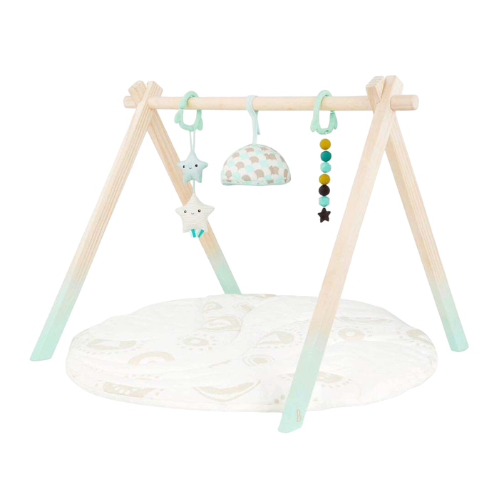 secondhand B. toys Wooden Baby Play Gym