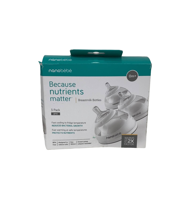 Shop Nanobébé Breastmilk Bottles, 5 Oz 3-pack at GoodBuy Gear