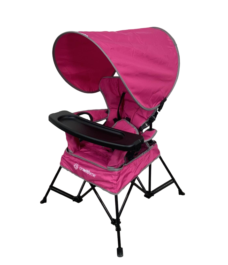 Baby Delight Go with Me Venture Deluxe Portable Chair, Poppin Pink Ros