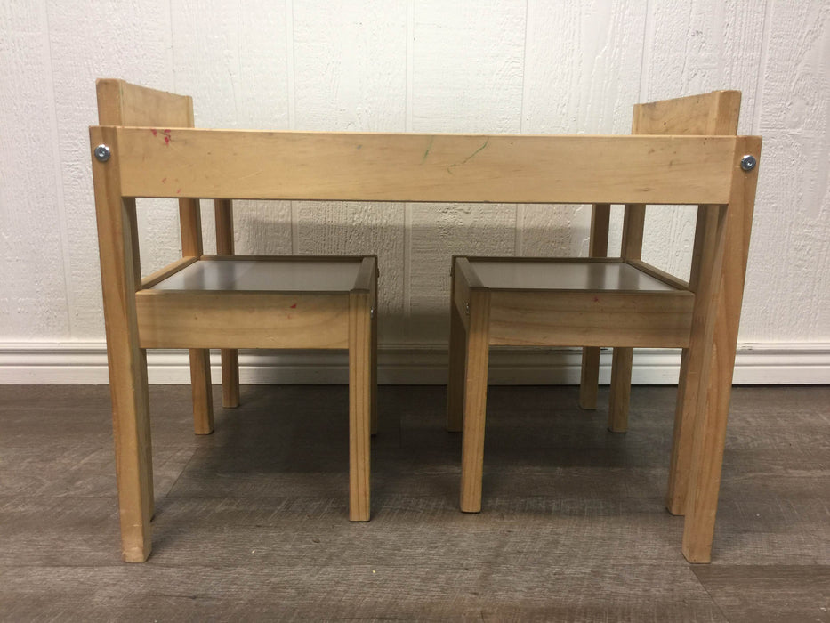 secondhand IKEA LATT Children's Table And 2 Chairs