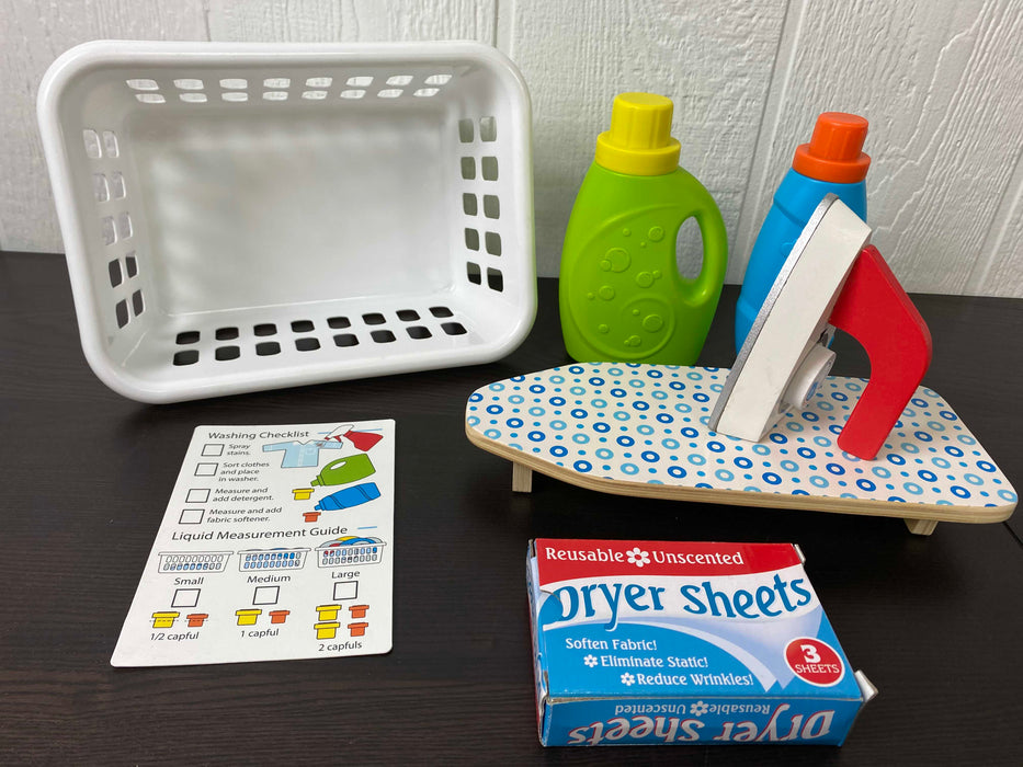 used Melissa & Doug Laundry Basket Play Set