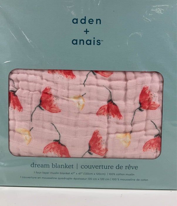 secondhand Aden + Anais Muslin Dream Blanket, poppies classic