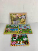 used BUNDLE Melissa & Doug Wooden Puzzles